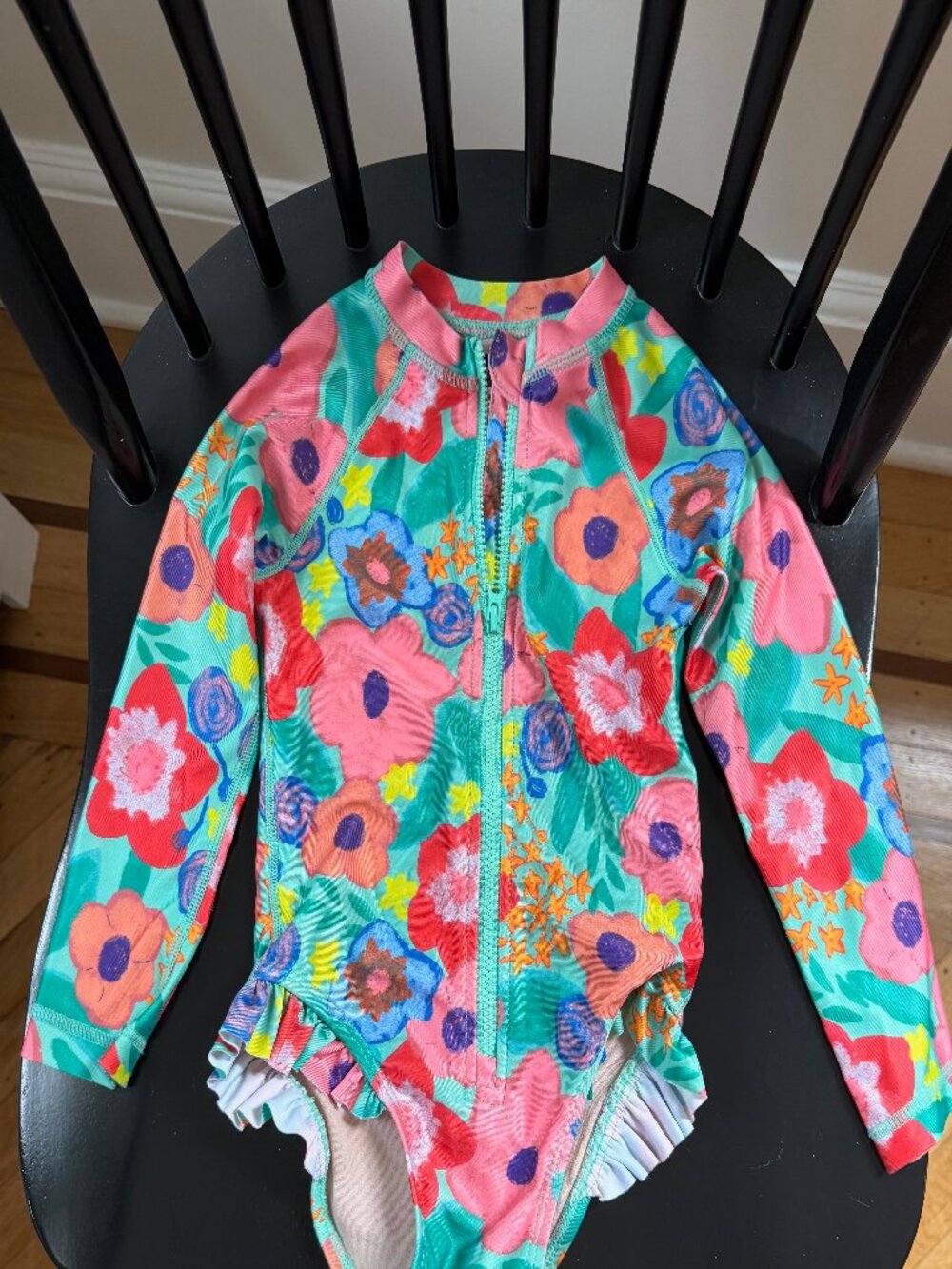 Tea Collection Toddler 18-24M One Piece Zip-up Swim Rashguard